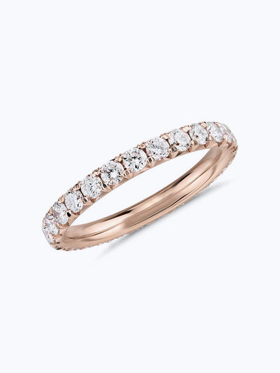 French Pavé Diamond Eternity Ring