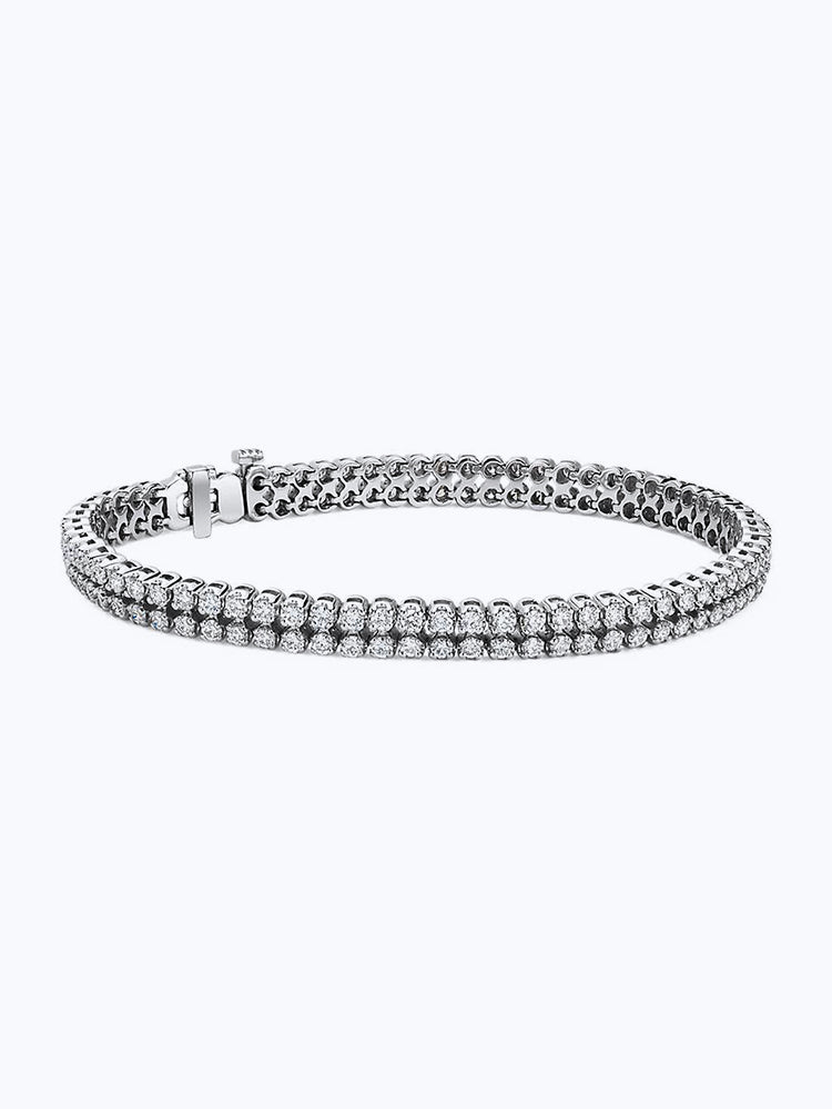 Diamond Two Row Tennis Bracelet