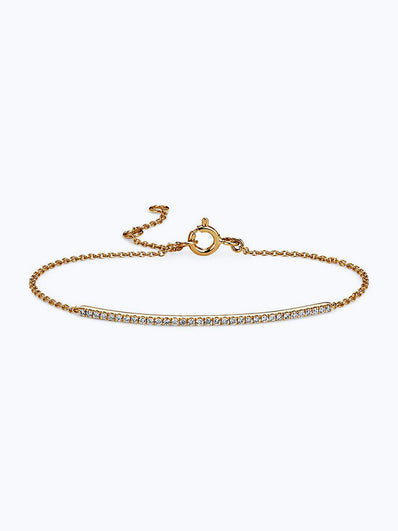 Delicate Diamond Bar Bracelet
