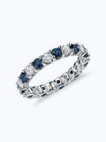 Luna Sapphire and Diamond Eternity Ring
