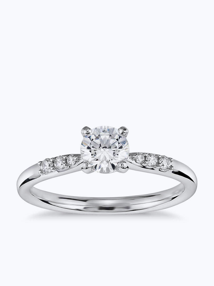 Carat Preset Petite Diamond Engagement Ring