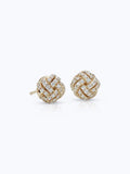 Love Knot Diamond Stud Earrings