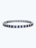 Sapphire and Diamond Double Row Bracelet