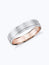 Brushed Inlay Wedding Ring