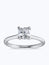 Carat Preset Princess-Cut Petite Solitaire Engagement Ring