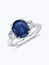 Oval Sapphire and Diamond Ring