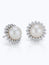 Freshwater Cultured Pearl and Diamond Halo Earrings