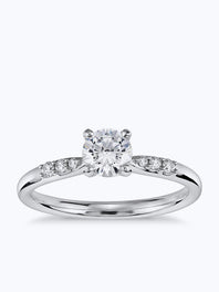 Carat Preset Petite Diamond Engagement Ring