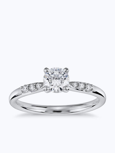 Carat Preset Petite Diamond Engagement Ring