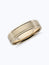 Brushed Inlay Wedding Ring in Platinum