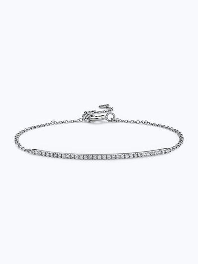Delicate Diamond Bar Bracelet