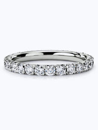 French Pavé Diamond Eternity Ring