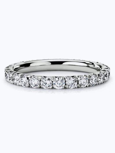 French Pavé Diamond Eternity Ring