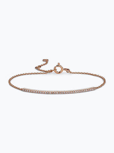 Delicate Diamond Bar Bracelet